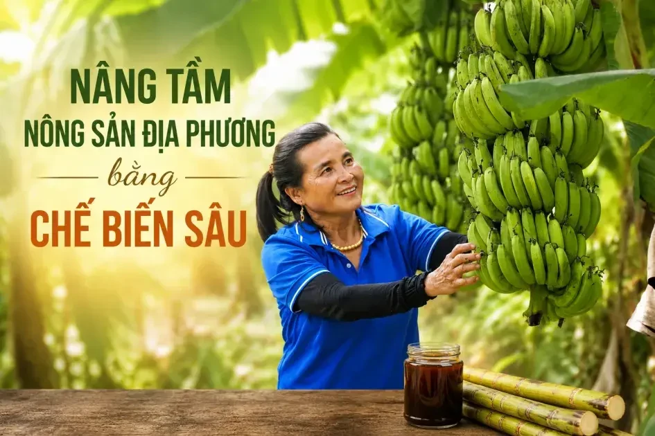 Nâng tầm nông sản địa phương bằng chế biến sâu