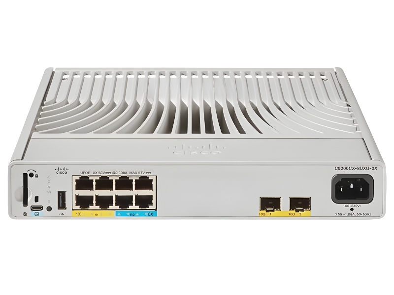 C9200CX-8UXG-2X-E Switch Cisco Catalyst 8x UPOE Porrts, 2x 10G SFP+